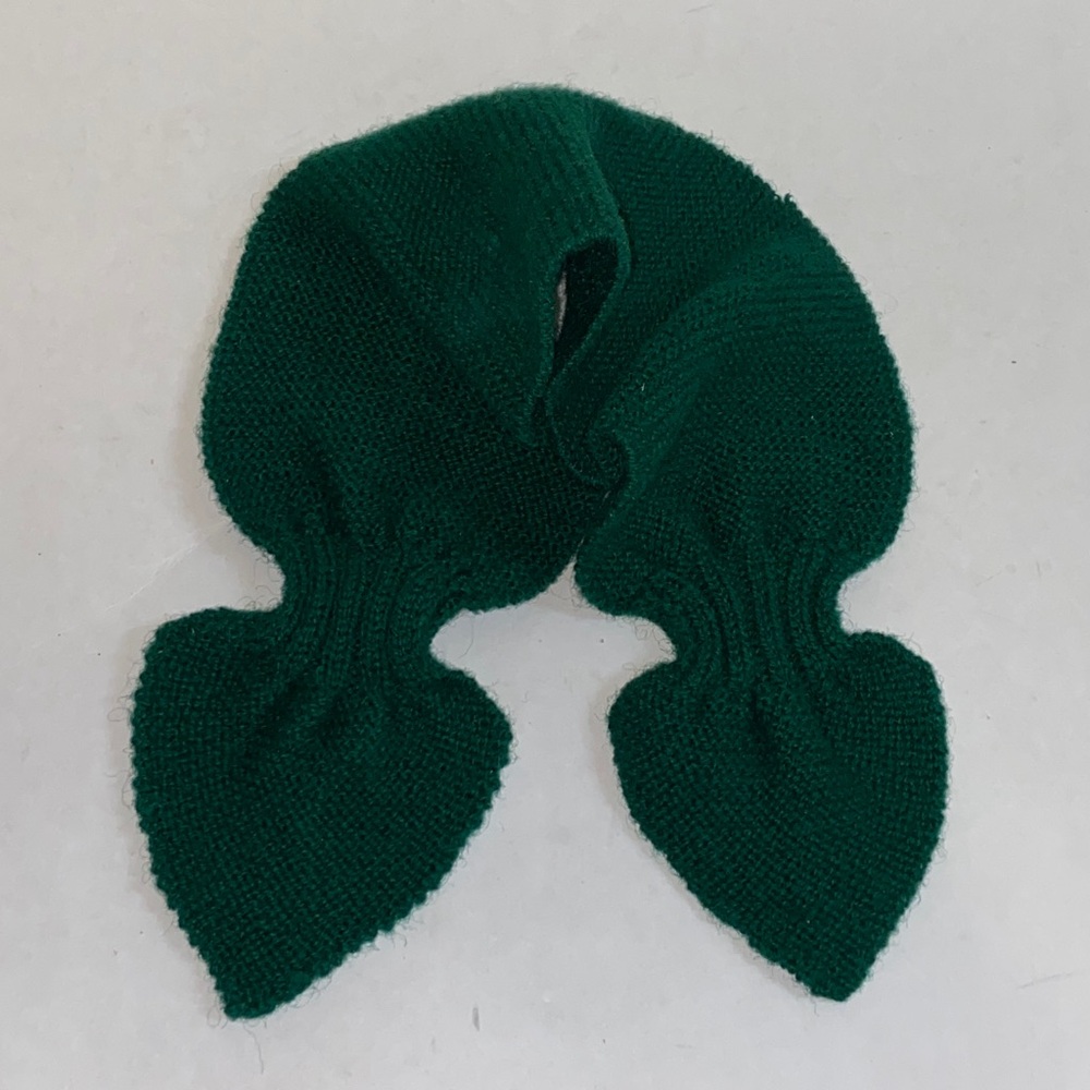 Emerald Knit Collar Scarf - Women's Neck Wrap